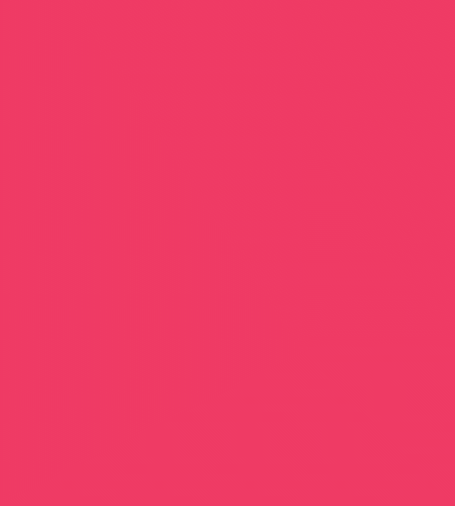 Animated letter M in the zoo’s display typeface, pink on light blue